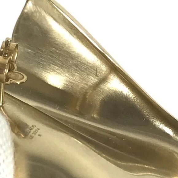 LOUIS VUITTON M02400 LV logo Pierce LV Sculpture Accessories Pierce Metal Gold - Picture 8 of 16